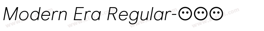Modern Era Regular字体转换